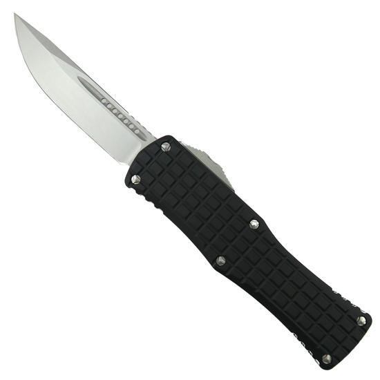 Microtech Signature Series Frag Pattern Hera OTF Knife, Stonewash Blade