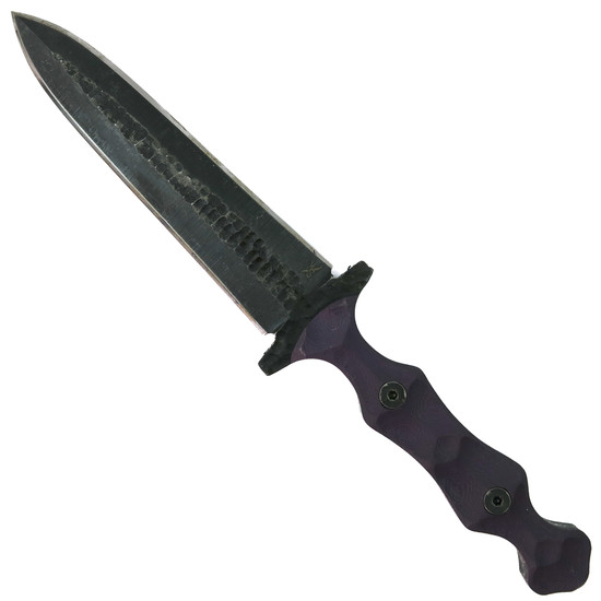 Stroup Knives Purple G10 Dagger Fixed Blade Knife