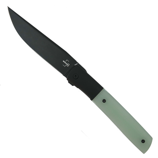 Boker Plus Exclusive Premium Urban Trapper Jade Flipper Knife, Black M390 Blade