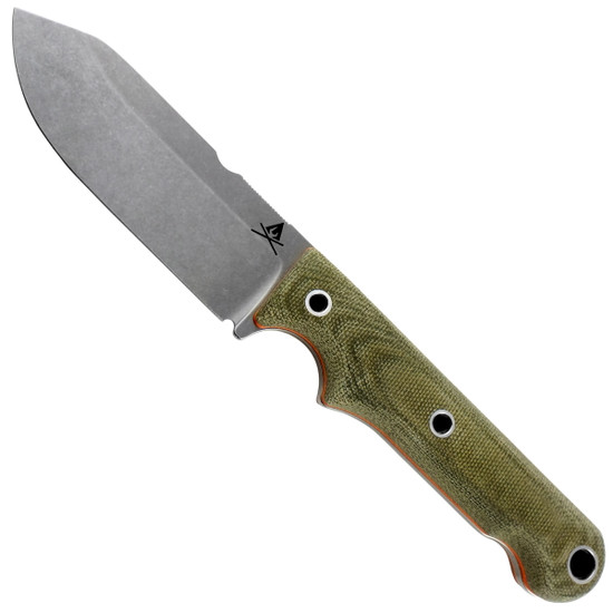 White River Knives Firecraft F4 Fixed Blade Knife, S35VN Stonewash Blade