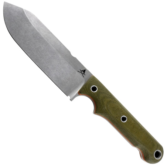 White River Knives Firecraft F5 Fixed Blade Knife, S35VN Stonewash Blade