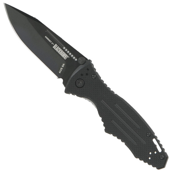 Blackhawk Hornet II Assist Knife, Black D2 Combo Blade | BladeOps
