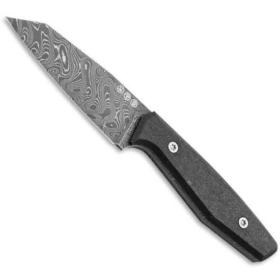 Boker Daily Knives AK1 Fixed Blade Knife, Nichols Boomerang Damascus