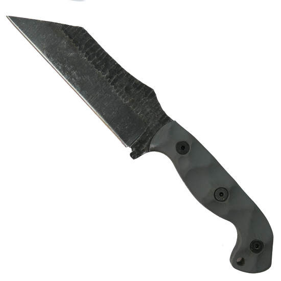 Stroup Knives TU3 Milled Gray G10 Fixed Blade Knife