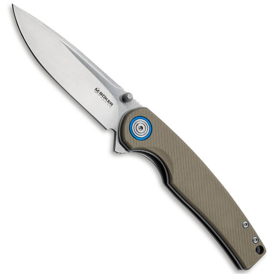 Boker Magnum Rekin Flipper Knife, Satin Blade