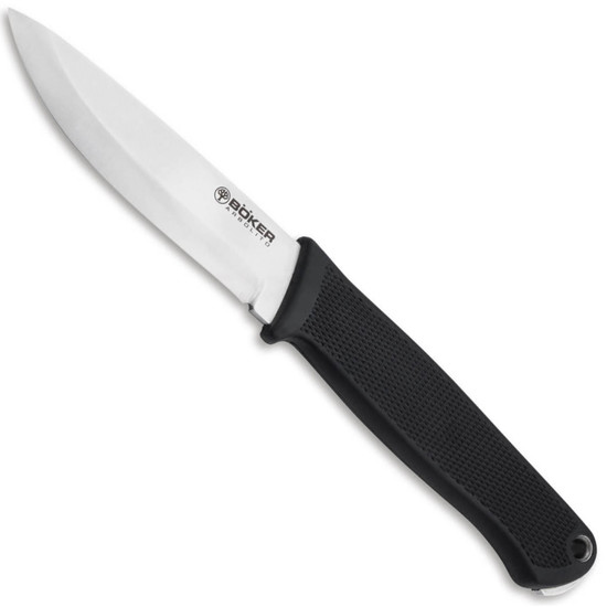 Boker Arbolito BK-1 Bushcraft Fixed Blade Knife, N690 Satin Blade