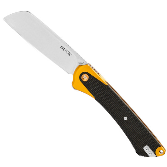 Buck 263 Copper HiLine XL Flipper Knife, Cleaver Blade