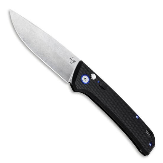 Boker FRND Grivory Button Lock Auto Knife, Stonewash Blade 