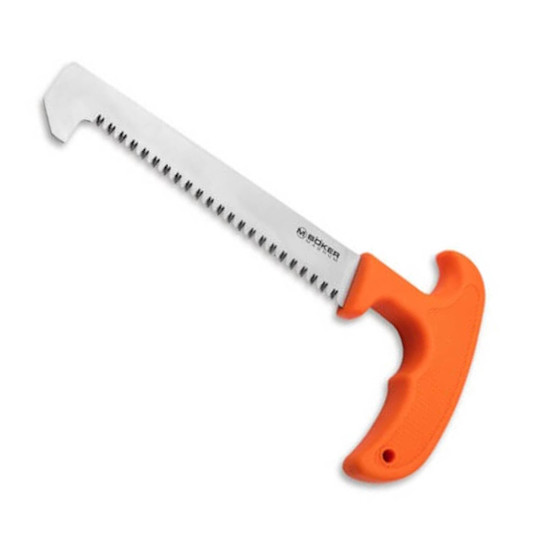 Boker Magnum HL Processing Saw Fixed Blade, Orange TPR Handle