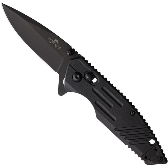 Bear Ops Rancor IX Zytel Flipper Knife, Black Drop Point Blade
