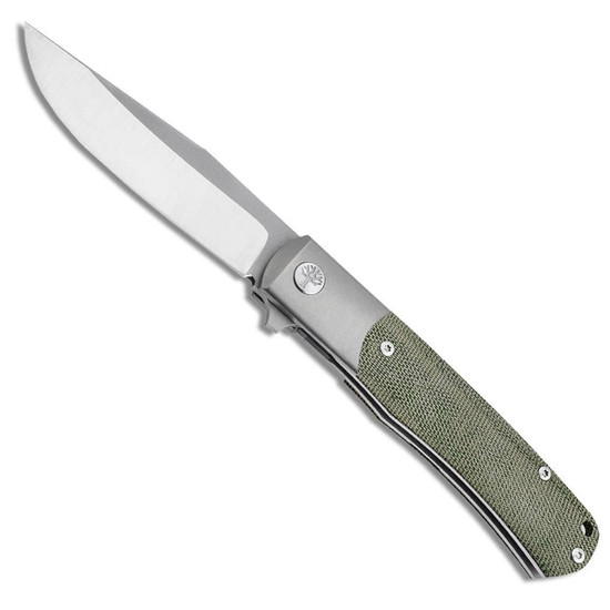 Boker TRPPR Micarta Flipper Knife, MagaCut Clip Point Blade 