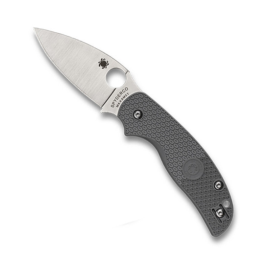 Spyderco Sage 5 Gray FRN Folding Knife, Satin Maxamet Blade 