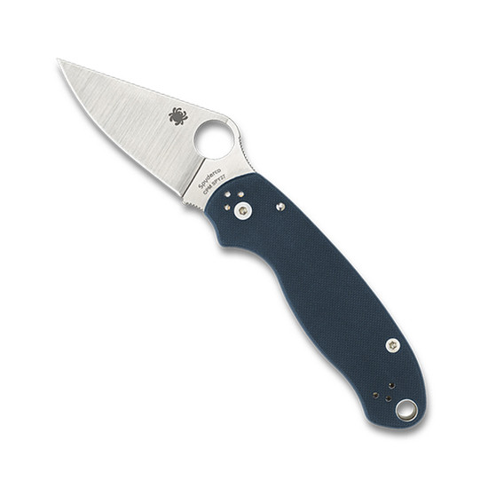 Spyderco Para 3 Cobalt Blue G10 Folding Knife, Satin CPM-SPY27 Blade 