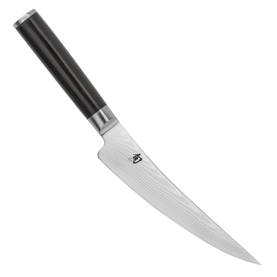 Shun DM0743 Classic Boning/Fillet Knife 6" Blade, Pakkawood Handle 