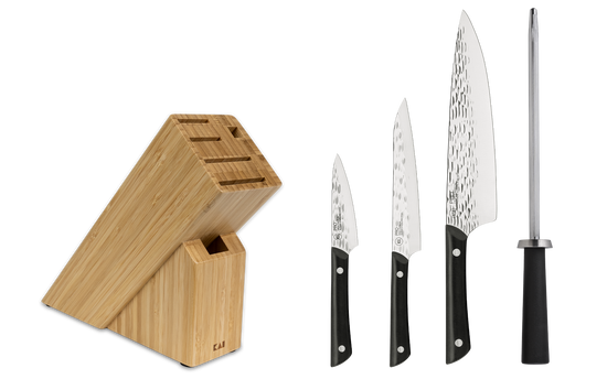 Kai Pro HTS0500 5 Piece Block Knife Set, POM Handle