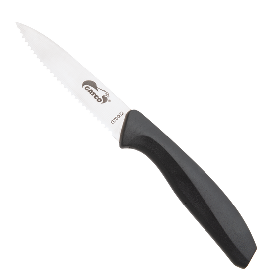 Bear & Son Black Zytel Serrated Paring Knife