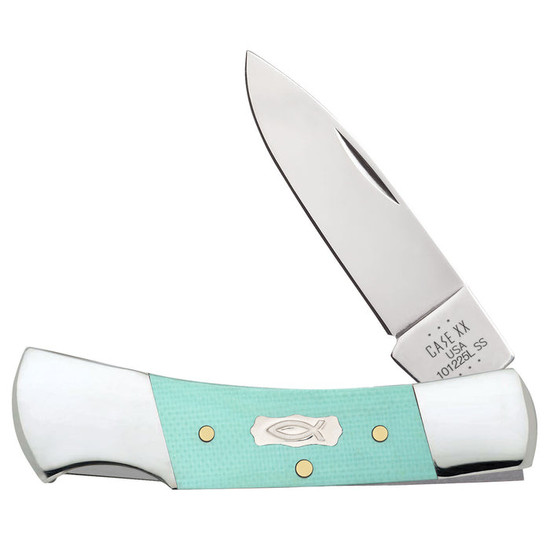 Case Smooth Seafoam Green G10 Lockback Knife