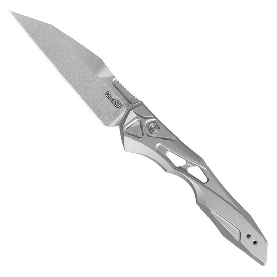 Kershaw Raw Aluminum Launch 13 Auto Knife, Stonewash Wharncliffe