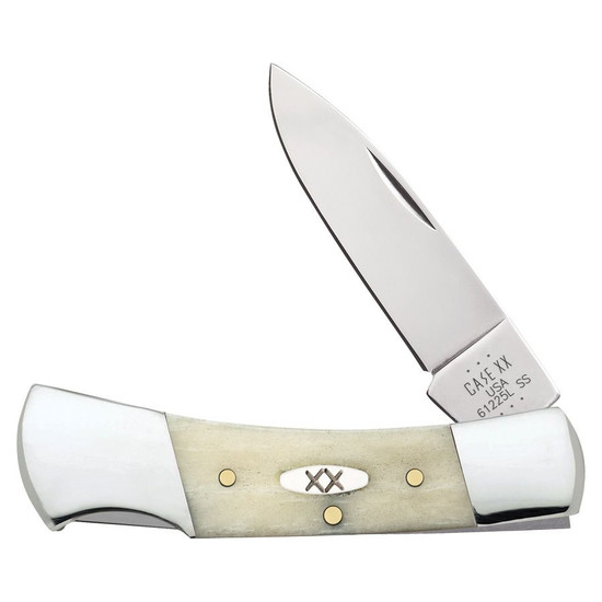 Case Smooth Natural Bone Lockback Knife