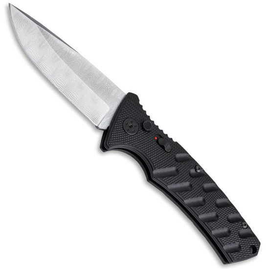 Boker Plus SCRATCH & DENT  Strike Auto Knife, Damascus Drop Point Blade