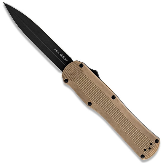 Benchmade SCRATCH & DENT Coyote Brown Autocrat Dagger OTF Auto Knife, CPM-S30V Black Blade