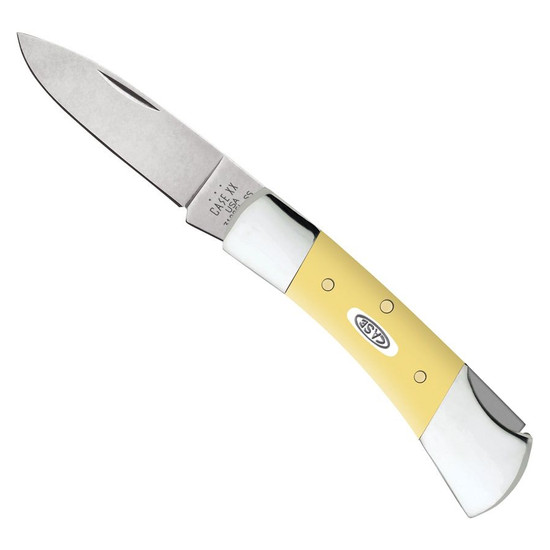 Case XX Smooth Yellow Synthetic Lockback Knife