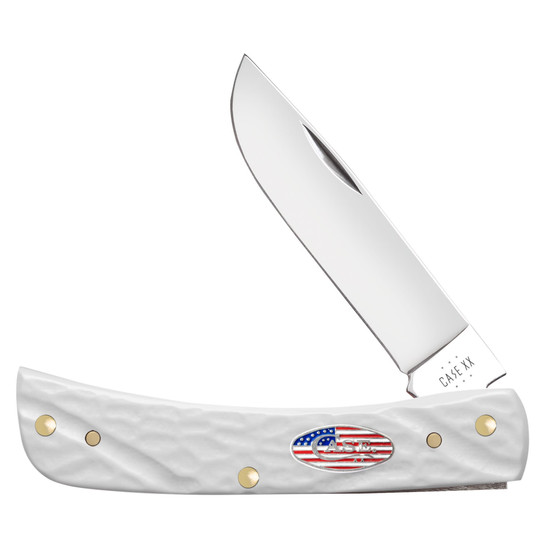 Case XX Stars and Stripes White Synthetic Sodbuster Jr Knife 