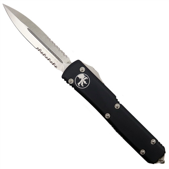  Microtech SCRATCH & DENT Contoured Ultratech D/E OTF Auto Knife, Stonewash Combo Blade