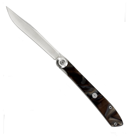 Shun Brown Marble Acrylic Personal Steak Knife