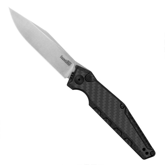 Kershaw Launch 7 Carbon Fiber Black Aluminum Auto Knife, Stonewash MagnaCut Blade
