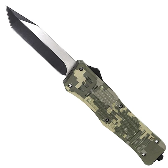 Prime DigiCamo ABS OTF Auto Knife, Tanto Blade