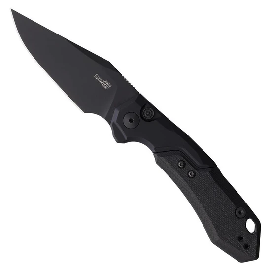 Kershaw Auto Launch 19 Black G10 Auto Knife, Black Clip Point Blade