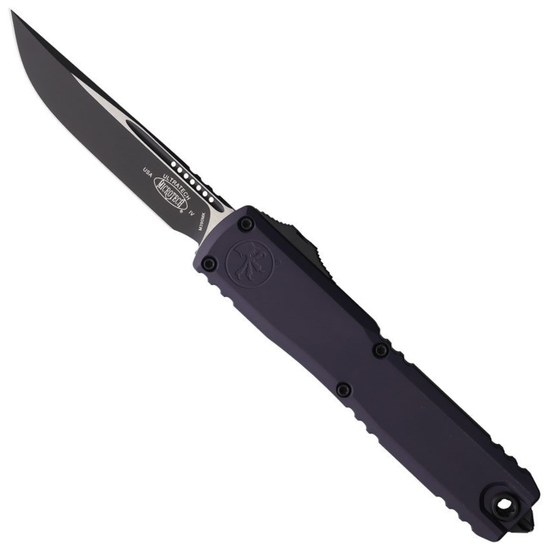 Microtech Gen IV Graphite Ultratech OTF Auto Knife, Black Drop Point Blade