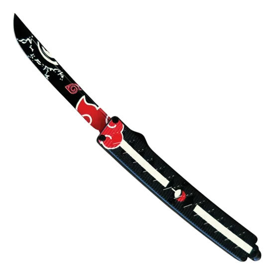 Akatsuki Shadow OTF Knife, Drop Point Blade