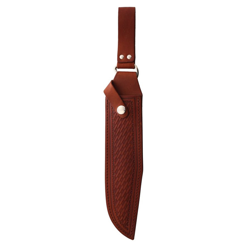 Chef knife sheath with a locking strap : r/Leathercraft