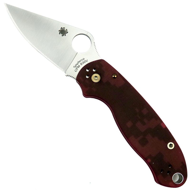 Knife Review: Spyderco Custom Red Camo Para 3 Folding Knife