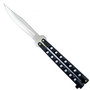 Butterfly Knife, Low Price, Black Handle, Stainless Blade