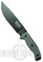 ESEE Knives ESEE-6 Fixed Blade Knife, Black Part Serrated Blade, Linen Micarta Handle, Black Sheath, ESEE-6S-B
