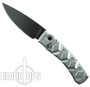 Piranha Silver X Auto Knife, 154CM Black Blade