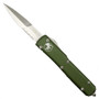 Microtech 120-11CCOD OD Green Contoured Ultratech Bayonet OTF Auto Knife, Stonewash Combo Blade