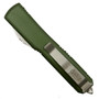 Microtech 120-11CCOD OD Green Contoured Ultratech Bayonet OTF Auto Knife, Stonewash Combo Blade