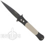 Pro-Tech The Don, Black Plain Blade with Black Bolsters and Tan Handle, PT1732