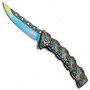 Boker Magnum 01MB635 Chained Rainbow Spring Assist Knife, Rainbow Blade