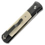 ProTech Godfather Auto Knife, Satin, Black w Ivory Micarta Inlay, 951