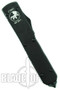 Microtech Tactical Ultratech OTF Knife, Dual Edge Black Part Serrated Blade, 122-2T