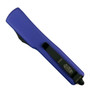 Microtech Purple UTX70 OTF Knife, Black Tanto Blade, Clip View