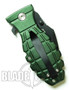 Green Grenade Bomb Extreme Spring Assist Knife, Black Tactical, P/S