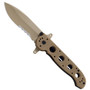 CRKT M21-14DSFG Carson Special Forces Folder Knife, Desert Tan G10 Handle, Combo Edge