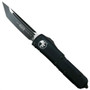 Microtech 233-1T Tactical Contoured UTX-85 T/E OTF Auto Knife, Black Blade