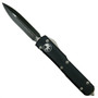 Microtech 122-1CC Contoured Ultratech D/E OTF Auto Knife, Black Blade